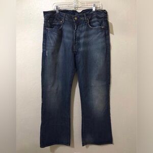 Ralph Lauren Colton Bootcut low rise distressed denim jeans men size 38x32